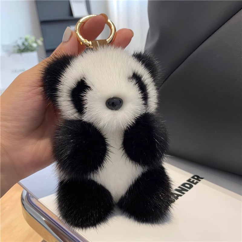 3pcs Panda Plush Toy, Panda Pendant, Panda Plush Toy Keychain, Keychain, Birthday Gift, Animal Keychain, Plush Pendant, Playful Pendant, Panda Design, Mink Fur Feel, Highquality Plush, Plush Keychain, Animal Pendant, Collecto