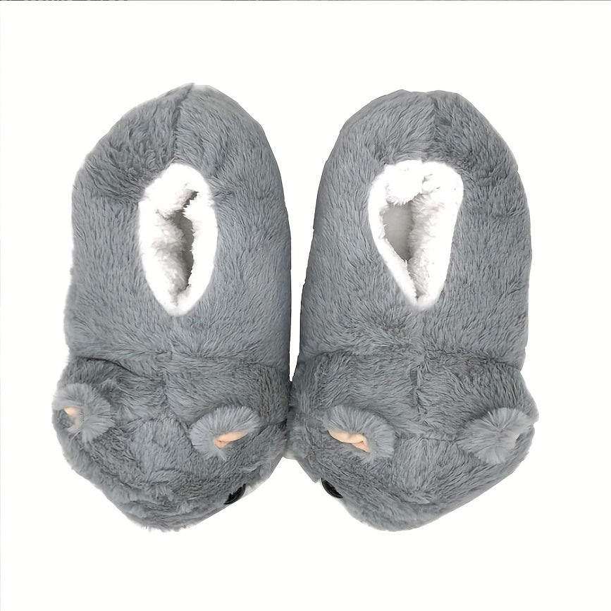 Kawaii Hamster Plush Women's Slippers - Cozy, Non-Slip, Warm Indoor Comfort with Easy Slip-On