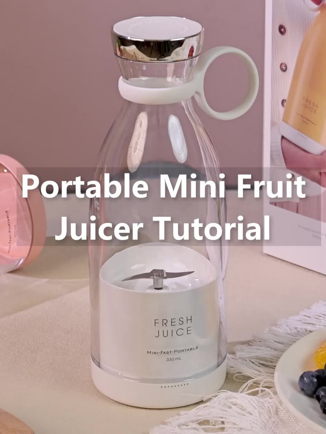 11.83oz Portable Electric Wireless Mini Fruit Blender Juicer - Perfect for On-the-Go!