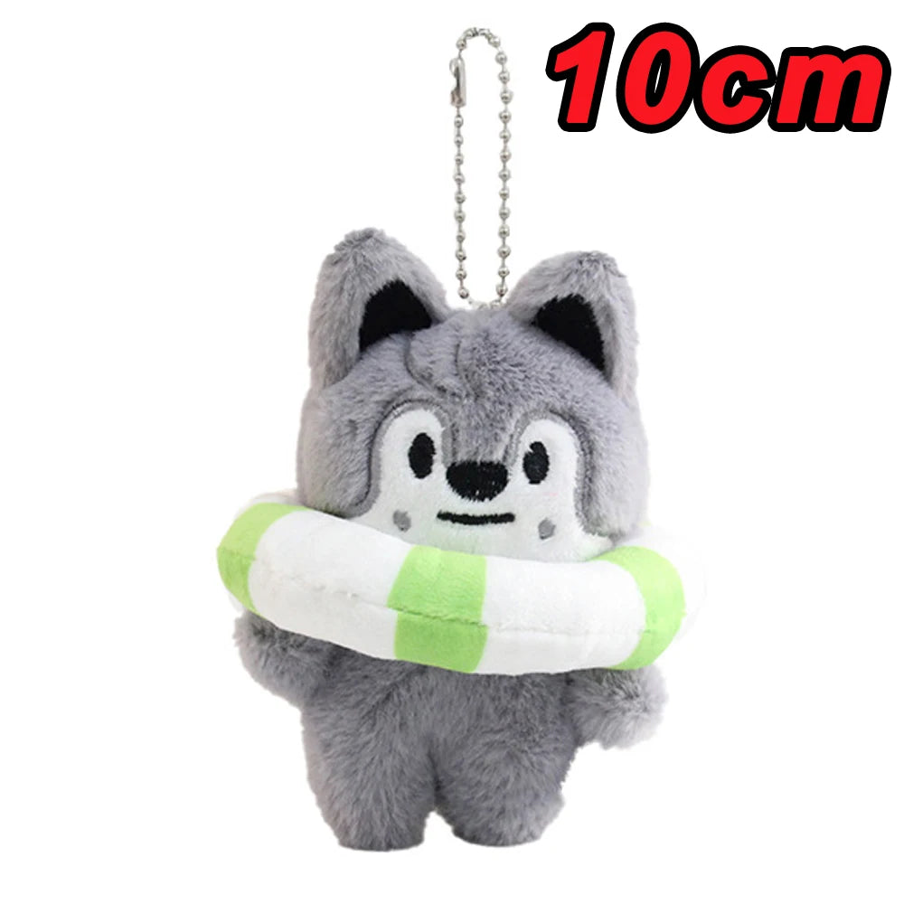 SKZOO Plush Keychain Plush Keychain Wolf Plush Toy Seoul FM Week Cloak Doll Magic School Kid Birthday Gift