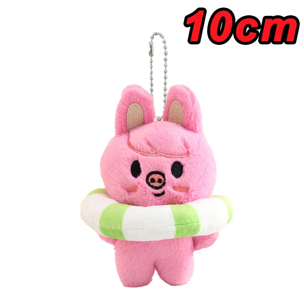 SKZOO Plush Keychain Plush Keychain Wolf Plush Toy Seoul FM Week Cloak Doll Magic School Kid Birthday Gift