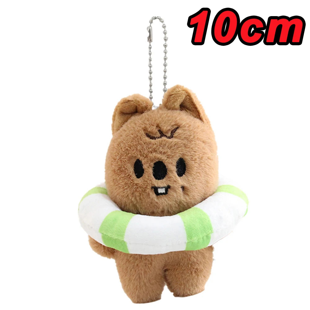 SKZOO Plush Keychain Plush Keychain Wolf Plush Toy Seoul FM Week Cloak Doll Magic School Kid Birthday Gift