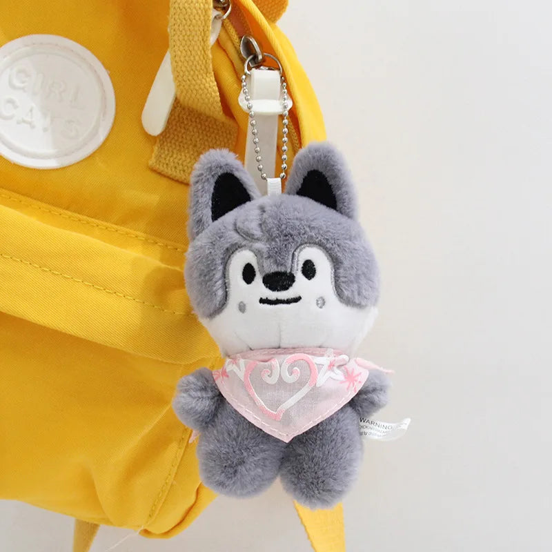 SKZOO Plush Keychain Plush Keychain Wolf Plush Toy Seoul FM Week Cloak Doll Magic School Kid Birthday Gift