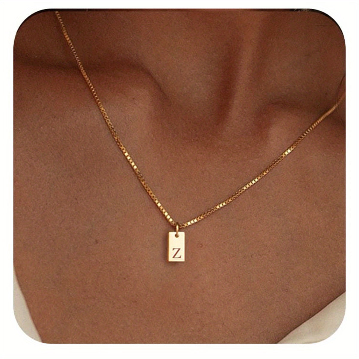 14k Golden Plated Initials Necklace for Women - Delicate Monogram Pendant, Name Jewelry Gift for Valentine's Day, Everyday Elegance & Year-Round Wear, Necklace, Elegant Accessory, Luxurious Appearance
