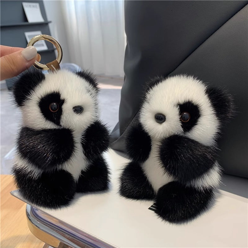 3pcs Panda Plush Toy, Panda Pendant, Panda Plush Toy Keychain, Keychain, Birthday Gift, Animal Keychain, Plush Pendant, Playful Pendant, Panda Design, Mink Fur Feel, Highquality Plush, Plush Keychain, Animal Pendant, Collecto