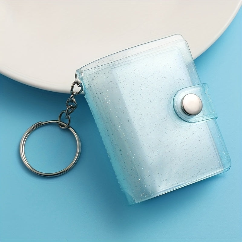 1pc 1 Inch Photo Album Keychain Pendant Simple And Convenient To Carry Album Can Hold 20 Photos Album Keychain