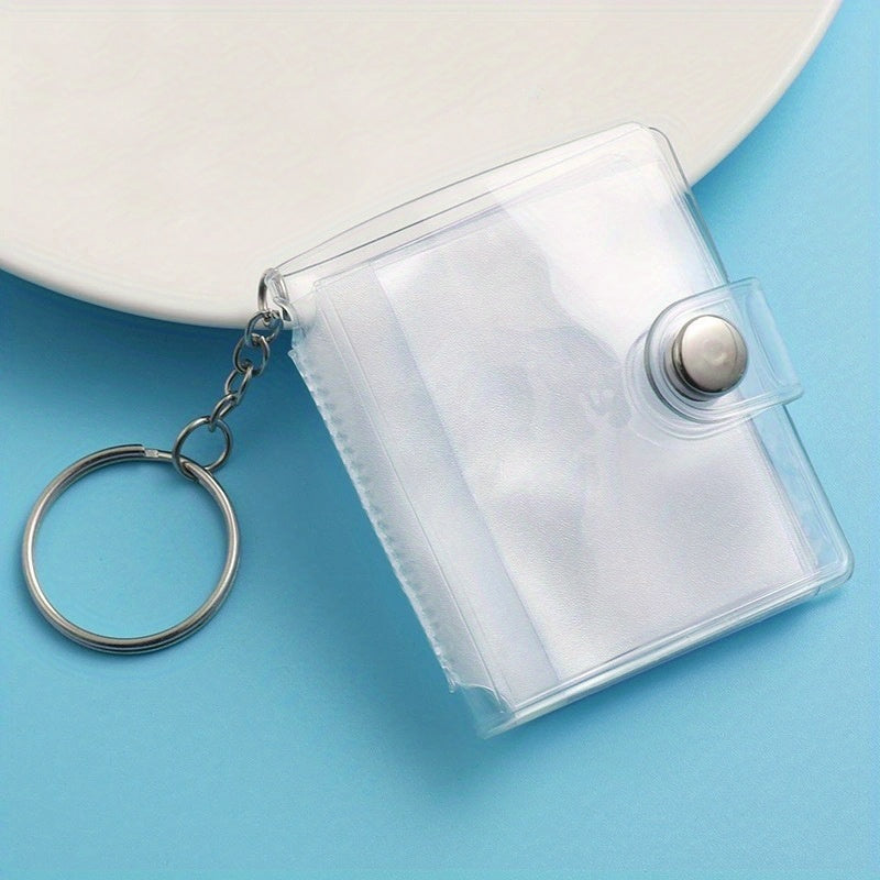 1pc 1 Inch Photo Album Keychain Pendant Simple And Convenient To Carry Album Can Hold 20 Photos Album Keychain