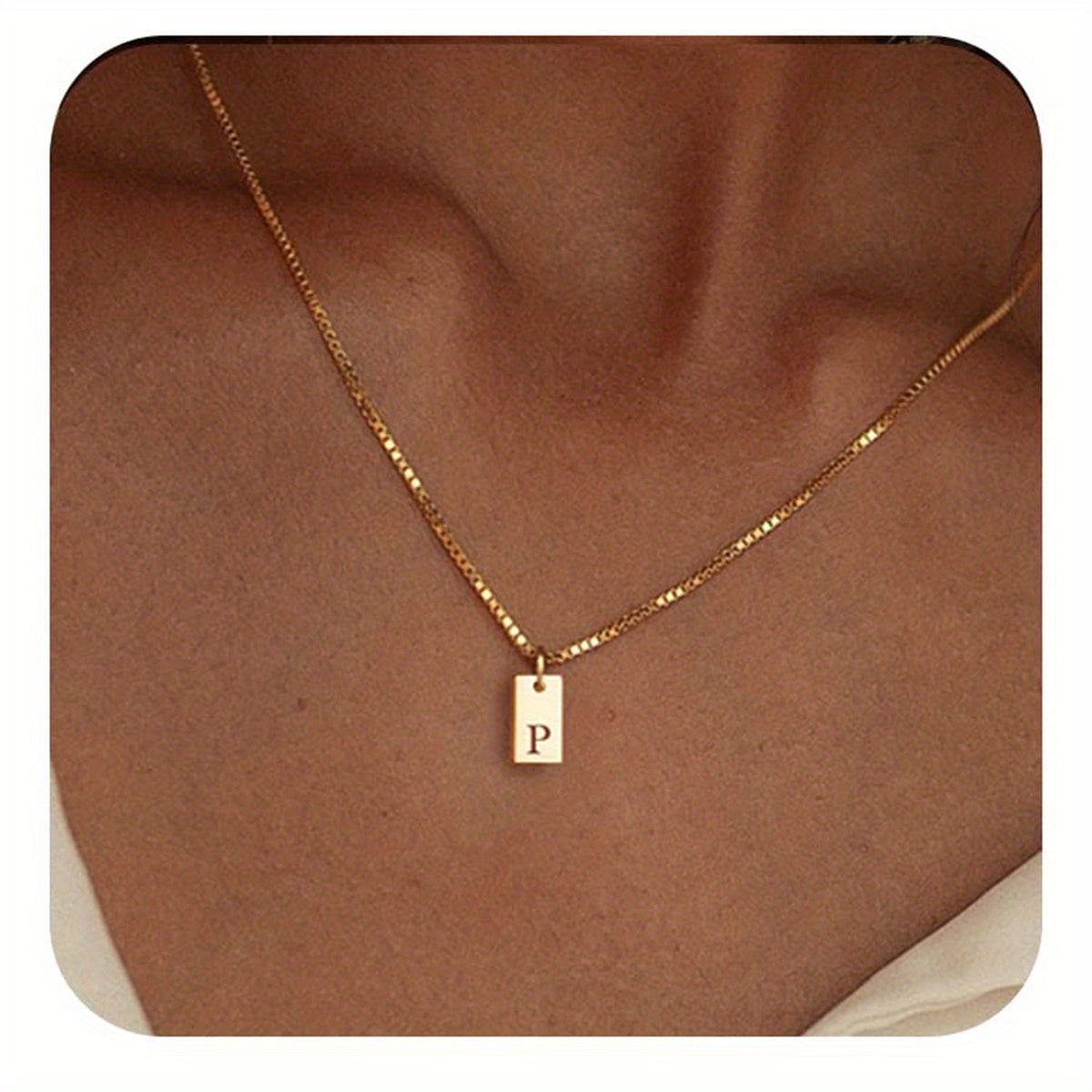 14k Golden Plated Initials Necklace for Women - Delicate Monogram Pendant, Name Jewelry Gift for Valentine's Day, Everyday Elegance & Year-Round Wear, Necklace, Elegant Accessory, Luxurious Appearance