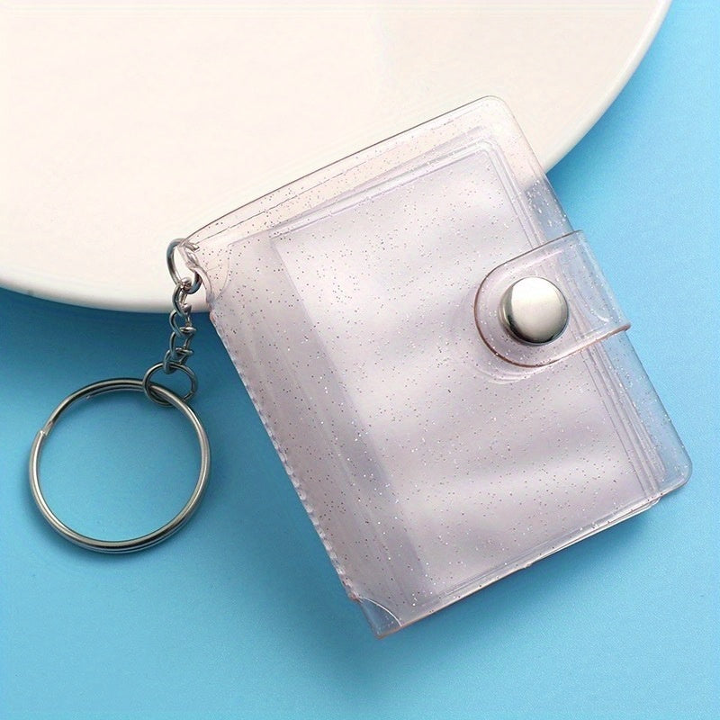 1pc 1 Inch Photo Album Keychain Pendant Simple And Convenient To Carry Album Can Hold 20 Photos Album Keychain