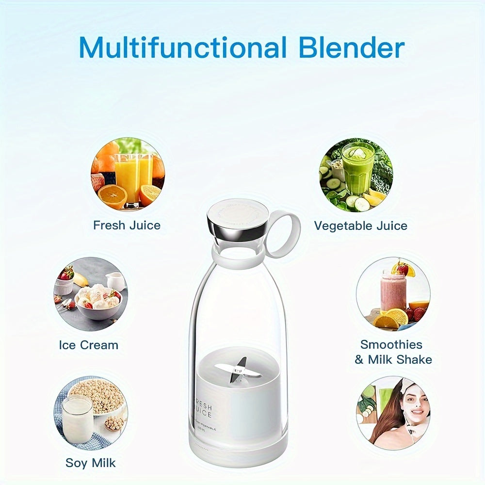 11.83oz Portable Electric Wireless Mini Fruit Blender Juicer - Perfect for On-the-Go!