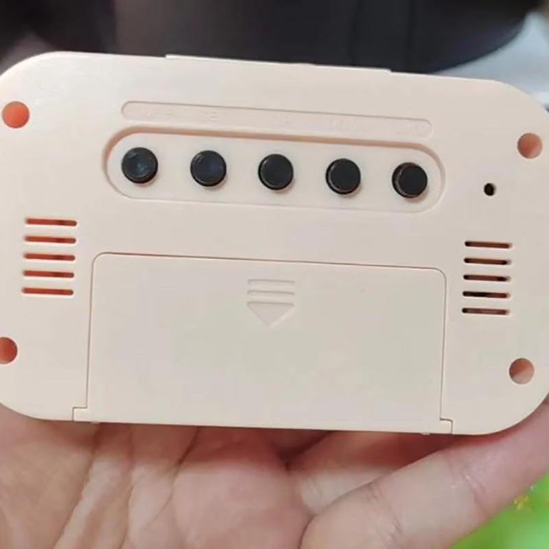 [Cute Hello Kitty Alarm] Cute Sanrio Hello Kitty Pink Alarm Clock with Large Display - Cute Anime Noctilucent Desk Decor, Perfect for Dorms & Bedrooms, Charming Gift Idea