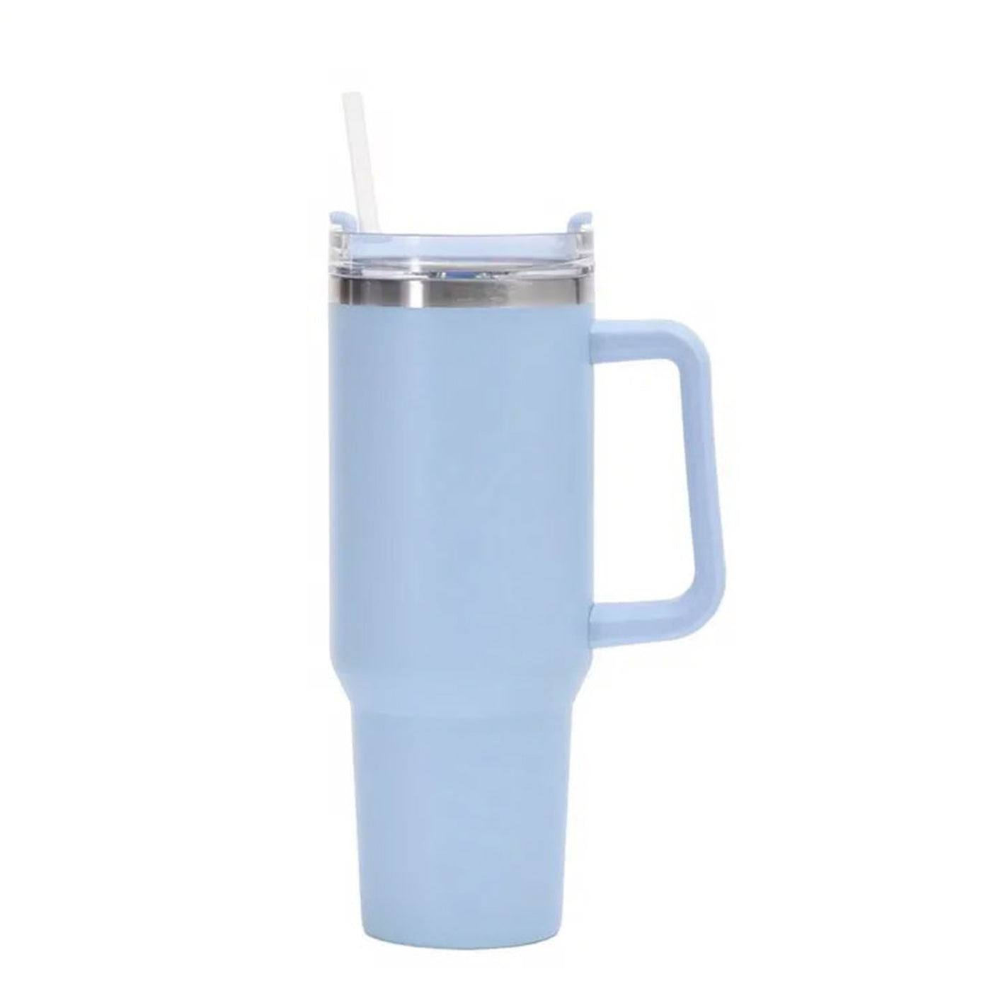 1pc Vacuum-Insulated Stainless Steel Tumbler with Straw - Thermocooler Technology & Handle - Perfect for Hot/Cold Beverages - Durable Double-Wall Insulated Water Cup for All-Day Temperature Retention
