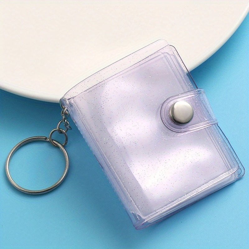 1pc 1 Inch Photo Album Keychain Pendant Simple And Convenient To Carry Album Can Hold 20 Photos Album Keychain