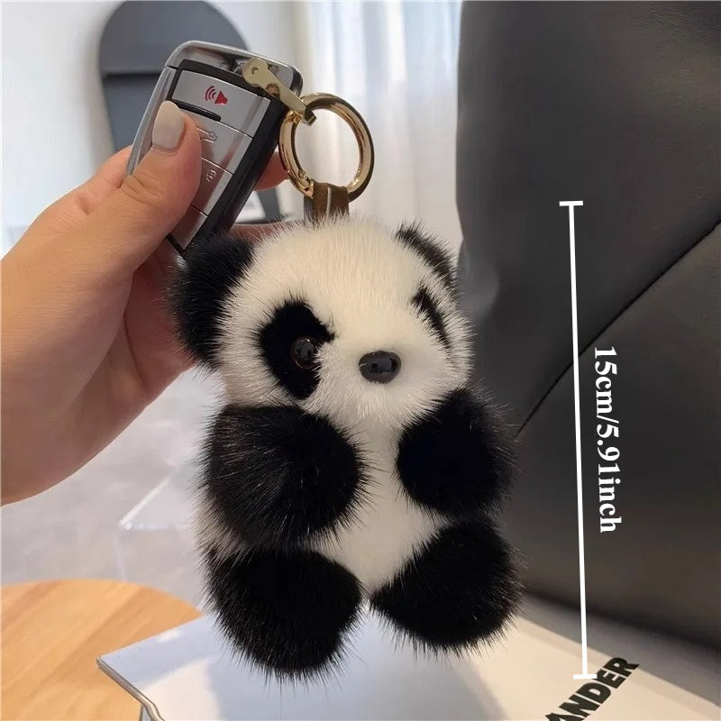 3pcs Panda Plush Toy, Panda Pendant, Panda Plush Toy Keychain, Keychain, Birthday Gift, Animal Keychain, Plush Pendant, Playful Pendant, Panda Design, Mink Fur Feel, Highquality Plush, Plush Keychain, Animal Pendant, Collecto