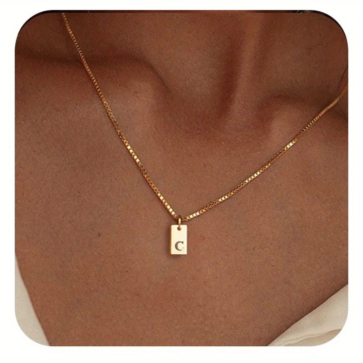 14k Golden Plated Initials Necklace for Women - Delicate Monogram Pendant, Name Jewelry Gift for Valentine's Day, Everyday Elegance & Year-Round Wear, Necklace, Elegant Accessory, Luxurious Appearance