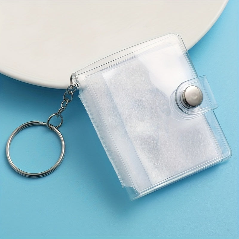 1pc 1 Inch Photo Album Keychain Pendant Simple And Convenient To Carry Album Can Hold 20 Photos Album Keychain