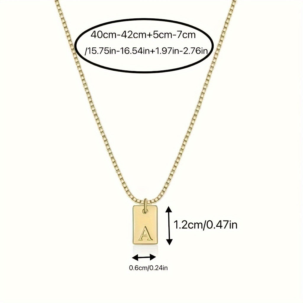 14k Golden Plated Initials Necklace for Women - Delicate Monogram Pendant, Name Jewelry Gift for Valentine's Day, Everyday Elegance & Year-Round Wear, Necklace, Elegant Accessory, Luxurious Appearance