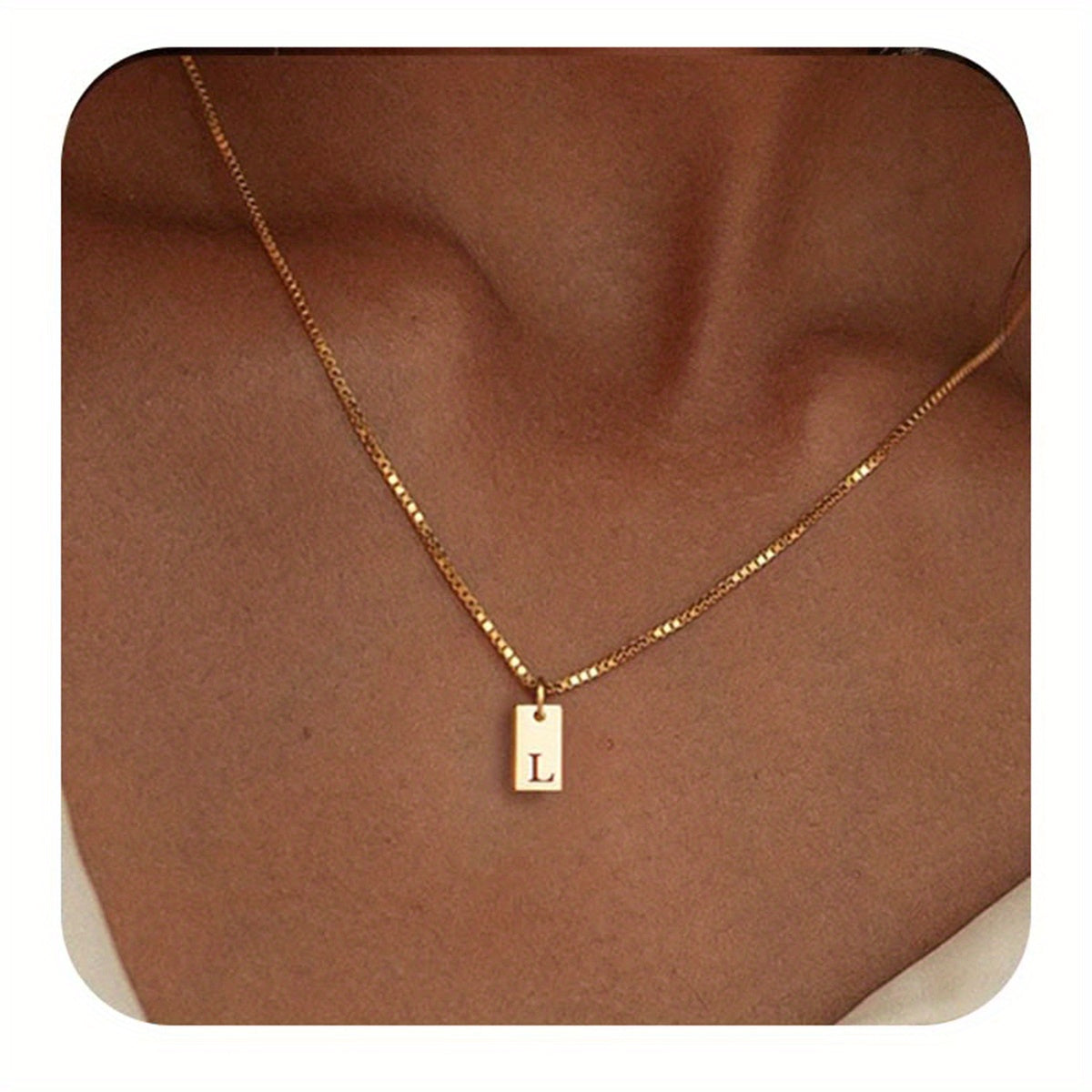14k Golden Plated Initials Necklace for Women - Delicate Monogram Pendant, Name Jewelry Gift for Valentine's Day, Everyday Elegance & Year-Round Wear, Necklace, Elegant Accessory, Luxurious Appearance