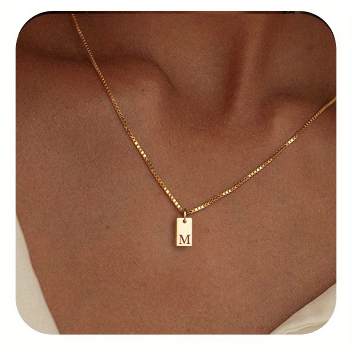 14k Golden Plated Initials Necklace for Women - Delicate Monogram Pendant, Name Jewelry Gift for Valentine's Day, Everyday Elegance & Year-Round Wear, Necklace, Elegant Accessory, Luxurious Appearance