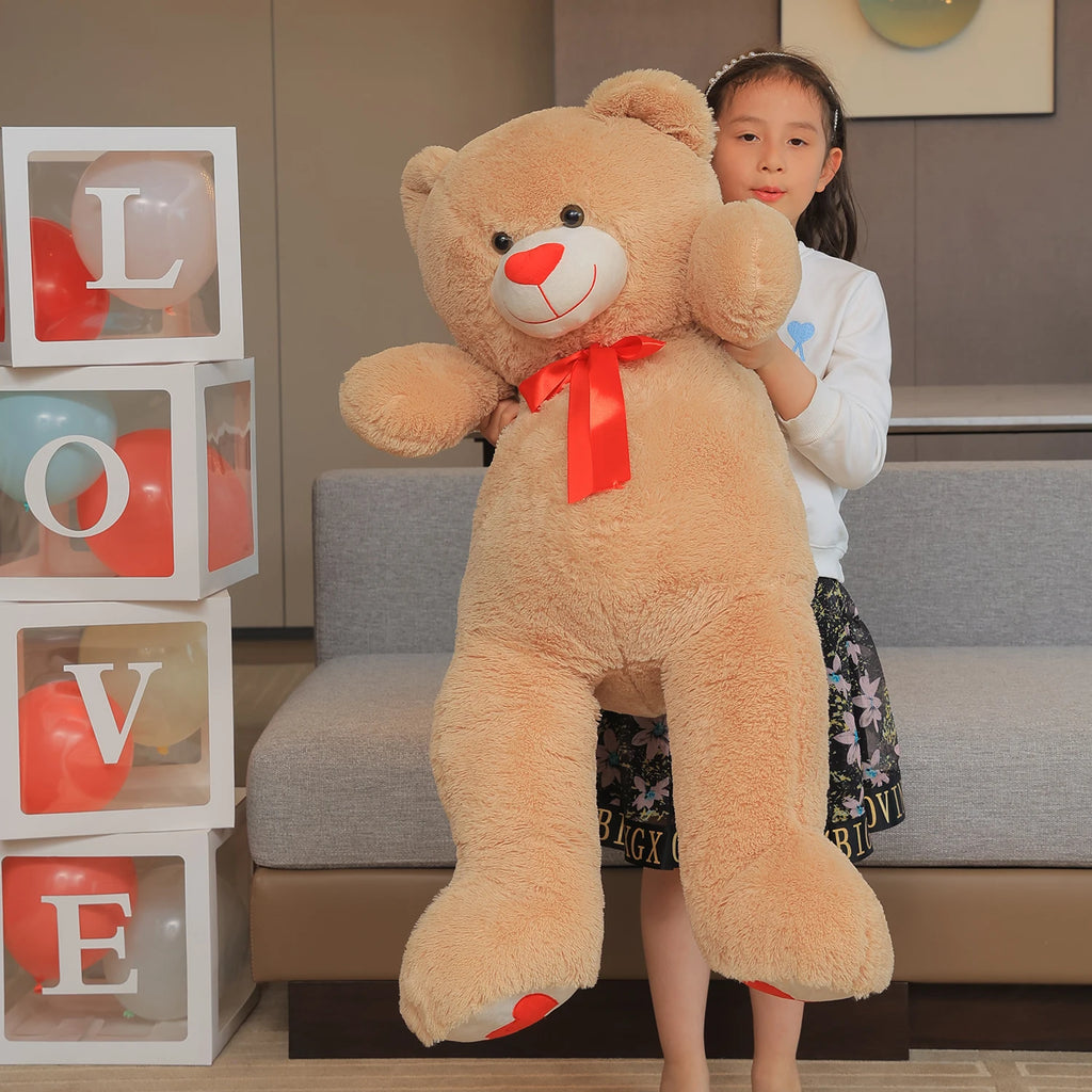 Factory Direct Sale 43-Inch Giant Soft Plush Stuffed Animal Teddy Bear Toy for Boyfriend Girlfriend Valentine's Day Gift