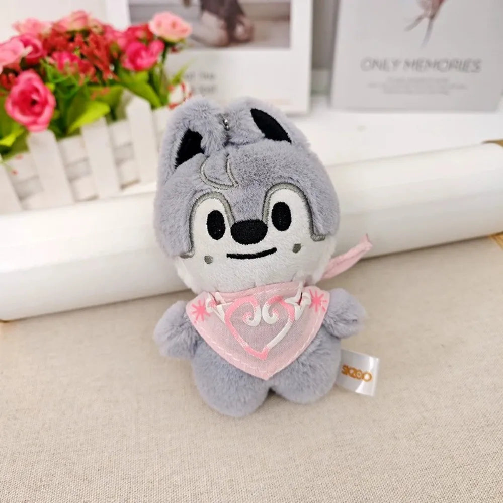 SKZOO Plush Keychain Plush Keychain Wolf Plush Toy Seoul FM Week Cloak Doll Magic School Kid Birthday Gift