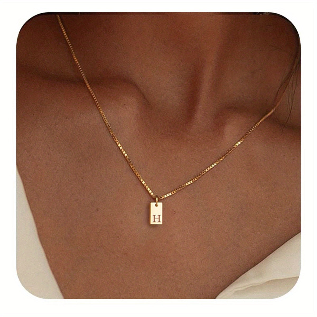 14k Golden Plated Initials Necklace for Women - Delicate Monogram Pendant, Name Jewelry Gift for Valentine's Day, Everyday Elegance & Year-Round Wear, Necklace, Elegant Accessory, Luxurious Appearance