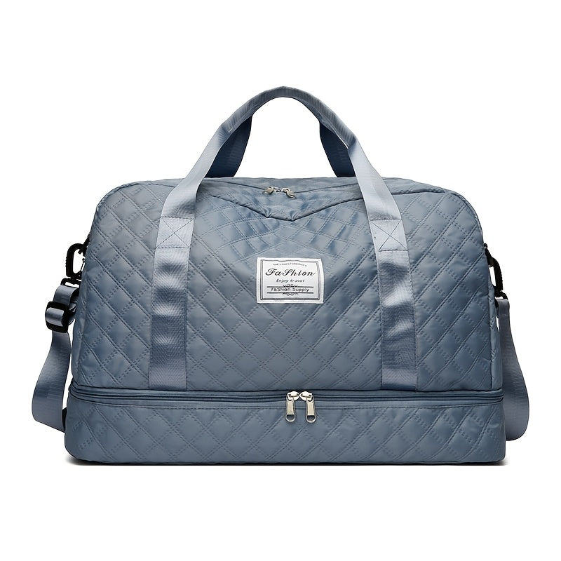 [Luxury Travel Bag] Extra Large Luxury Women's Gym Duffel Travel Bag | Multifunctional with Wet/Dry Separation, Convenient Side Pockets, and Independent Shoe Compartment - Lightweight Maternity Bag Storage Bag for Short Trip